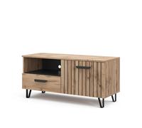 Vicco Mobile tv Amber, Marrone, 100.2 x 48.5 cm con cassetto e anta, con vano portaoggetti per spazio aggiuntivo