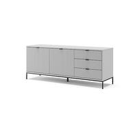Vicco Mobile tv Eliza, Grigio, 150 x 60 cm, utilizzabile come supporto TV e per la conservazione