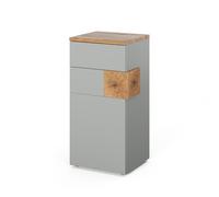 Vicco mobiletto bagno Eden, Grigio/Artisan, 40 x 84 cm, ampio spazio di archiviazione per gli accessori del bagno