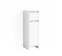 Vicco Mobiletto bagno Emma, Bianco/Sonoma, 30 x 95 cm | combinabile con la serie Emma per l'organizzazione in bagno