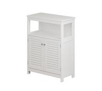 Vicco mobiletto bagno Riad, Bianco, 60 x 80 cm con ante e vano a giorno