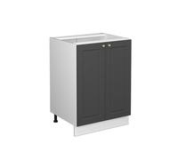 Vicco Mobiletto base cucina Fame-Line, Antracite-oro/Bianco, 60 cm senza piano di lavoro