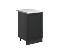 Vicco Mobiletto base cucina R-Line, Antracite country/Antracite 50 cm | Frontale in MDF · + Piano di lavoro · Piedini regolabili in altezza · 1 Ripiano · Liberamente combinabile
