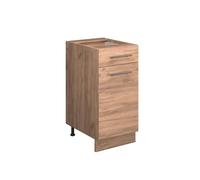 Vicco Mobiletto base per cucina Fame-Line, Quercia dorata, 40 cm senza piano di lavoro, per la combinazione con altri moduli della serie Fame-Line