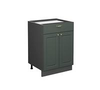 Vicco Mobiletto base per cucina Fame-Line, Verde-oro country, 60 cm