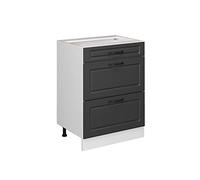 Vicco Mobiletto base per cucina R-Line, Antracite country, 60 cm