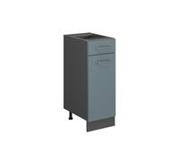 Vicco Mobiletto base per cucina R-Line, Grigio-blu, 30 cm senza piano di lavoro, per la libera combinazione all'interno di sistemi cucina modulari