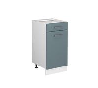 Vicco Mobiletto base per cucina R-Line, Grigio-blu, 40 cm senza piano di lavoro, per la libera combinazione all'interno di sistemi cucina modulari