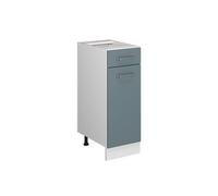 Vicco mobiletto base per cucina R-line, Grigio-blu/Bianco, 30 cm senza piano di lavoro
