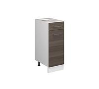 Vicco Mobiletto base per cucina R-Line, Grigio nobile, 30 cm senza piano di lavoro, per la libera combinazione all'interno di sistemi cucina modulari