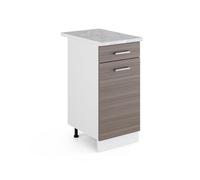 Vicco Mobiletto base per cucina R-Line, Grigio nobile, 40 cm