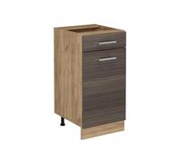 Vicco Mobiletto base per cucina R-Line, Grigio nobile, 40 cm senza piano di lavoro, per la libera combinazione all'interno di sistemi cucina modulari