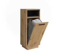 Vicco Mobiletto da bagno Beatrice, Rovere artigianale/antracite, 38 x 93 cm con tasca interna rimovibile