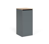 Vicco Mobiletto da bagno Viktor, Antracite/quercia dorata, 40.2 x 88.2 cm con cesto portabiancheria