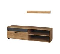 Vicco Mobiletto e scaffale Berno, Rovere dorato/antracite,