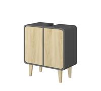 Vicco Mobiletto per lavabo Arla, Antracite/quercia, 60 x 61 cm