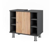 Vicco Mobiletto per lavabo Fynn, Rovere dorato/antracite, 60 x 54 cm