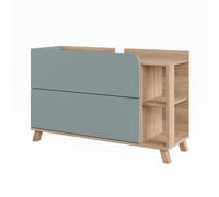 Vicco Mobiletto per lavabo Karen, Sonoma/blu, 100 x 65 cm