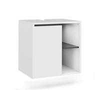 Vicco Mobiletto per lavabo Viola, Bianco/Grigio, 60 x 60 cm