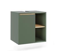 Vicco Mobiletto per lavabo Viola, Verde/Artigianale, 60 x 60 cm | con ripiani aperti, adatto per il montaggio sotto lavabi standard