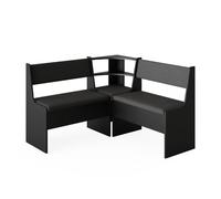 Vicco panca ad angolo Roman, Nero, 120 x 120 cm