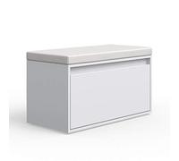 Vicco Panca scarpiera da ingresso Iker, Bianco, 80 x 45 cm, combinabile con altri mobili della serie Iker