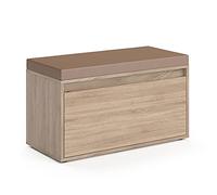 Vicco Panca scarpiera da ingresso Iker, Sonoma, 80 x 45 cm, combinabile con altri mobili della serie Iker