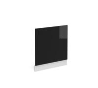 Vicco Pannello frontale R-Line, Nero lucido, 60 cm | Lavastoviglie semi-integrata 60cm · Senza piano di lavoro · Abbinato al frontale cucina · Liberamente combinabile
