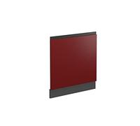Vicco Pannello frontale R-Line, Rosso, 59.6 cm Forma a J, senza piano di lavoro, per la libera combinazione all'interno di sistemi cucina modulari