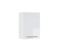 Vicco pensile da cucina Fame-Line, Bianco lucido/Bianco, 50 cm