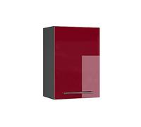 Vicco Pensile da cucina Fame-Line, Rosso bordeaux lucido, 50 cm, per la combinazione con altri moduli della serie Fame-Line
