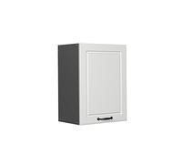 Vicco pensile da cucina R-line, Bianco casa di campagna/Antracite, 45 cm