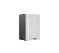 Vicco Pensile da cucina R-Line, Bianco country, 40 cm | Frontale in MDF · 1 Ripiano · Profondità - 31 cm · Liberamente combinabile · ✓ Spazio pratico