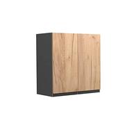 Vicco pensile da cucina R-line, Quercia dorata/Antracite, 60 cm Forma a J