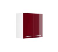 Vicco Pensile da cucina R-Line, Rosso lucido, 60 cm, per la libera combinazione all'interno di sistemi cucina modulari