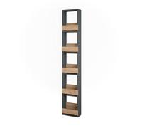 Vicco Portabicchieri da vino Repose, Rovere dorato/antracite, 30 x 180 cm