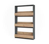 Vicco Portabicchieri da vino Repose, Rovere dorato/antracite, 60 x 98 cm