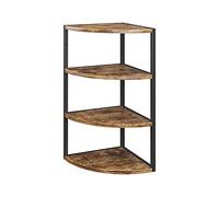 Vicco Scaffalatura angolare da parete in legno, scaffale per documenti e cartelle, per ufficio, soggiorno (scaffale angolare a 3 livelli)