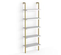 Vicco Scaffale a scala Ava, Bianco, 60 x 183 cm