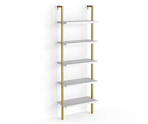 Vicco Scaffale a scala Ava, Bianco, 60 x 183 cm