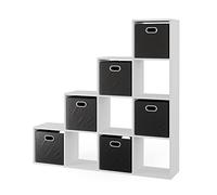 Vicco Scaffale a scale, Bianco, 142.5 x 140 cm