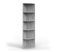 Vicco Scaffale angolare Ecki, Calcestruzzo, 40 x 180 cm, per montaggio a parete con tre ripiani aperti