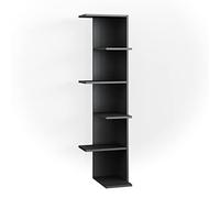 Vicco Scaffale angolare Tera, Antracite, 37 x 140.1 cm | utilizzabile per riporre libri e oggetti decorativi