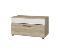 Vicco Scaffale Berno, Sonoma/Bianco, 70.8 x 38.9 cm con porta a battente