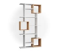 Vicco Scaffale Cube, Bianco/Sonoma, 92 x 187.7 cm, per una suddivisione flessibile degli spazi e una conservazione aperta