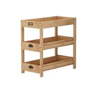 Vicco Scaffale di stoccaggio Legum, Bambù, 66 x 66 cm con 3 ripiani