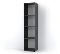 Vicco Scaffale Ludus, Nero, 142.5 x 36.2 cm | per la conservazione e la presentazione di libri e scatole