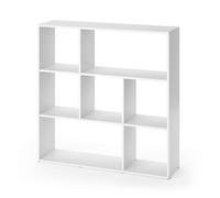 Vicco Scaffale Nove, Bianco, 107.2 x 107.8 cm | 7 scomparti, per conservazione e come divisorio ambiente