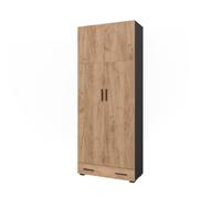 Vicco Scaffale per file Frank, Antracite/quercia dorata, 80 x 201.2 cm con modulo cassetto