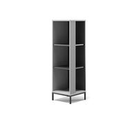 Vicco Scaffale porta cd Eliza, Grigio, 36 x 120 cm 3 soggetti